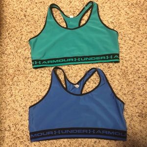 Under Armour sports bras -2.  Size XL 38-40
